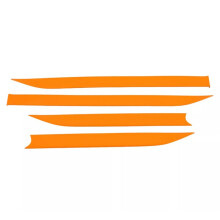 Pour Ranger 2023 2024 Voiture Panneau de Porte Intérieure Bande Revêtement D'Habillage Accessoires Intérieurs Orange