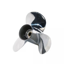 Hélice Hors-Bord Marine en Acier Inoxydable 3 Pales 11 X 15, Compatible avec Moteurs pour 25-60 CV, 13 Dents Cannelées, 663-45943-01-EL