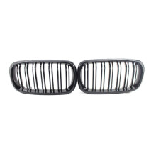 1Pair Car Grille Double Front Kidney for F15 F16 X5 X6 F85 F86 X5M X6M 2014-2018 Replacement Racing Grills