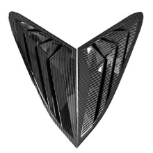 2X Carbon Fiber Rear Side Window Quarter Louver Cover for K5 2020 2021 2022