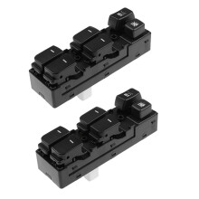 2X Rechtsgestuurde RHD Power Hoofdraamschakelaar Glazen Raamheffer Hoofdschakelaar voor Cerato 935701M600WK