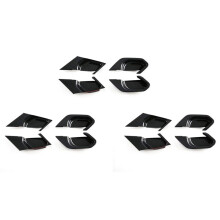12x pour Série 5 G60 2024 Poignée de Porte Intérieure Couvercle de Bol Garniture Décoration Accessoires Intérieurs, Fibre de Carbone ABS