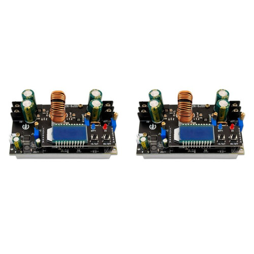 2X ZK-SJ20 Automatic Step  Down Module MPPT with LCD Display Buck Boost Converter Power Supply Module Adjustable Board