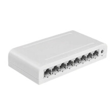 8 Port Gigabit Data ,Network Hub,Desktop Ethernet Splitter,Plug & Shielded Fanless Quiet Portable