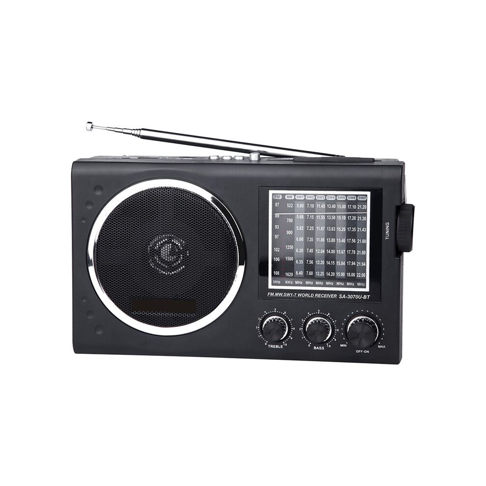 New Radio Ec3070bt Fm Old-Fashioned Card With Sw Mp3 Radio Fm Am Adjustable Band Radio Black 4711415729801