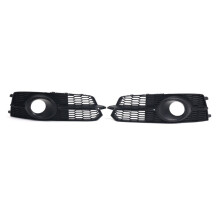 Front Bumper Fog Light Grille Cover Honeycomb Mesh for  A6 C7 2016-2018 Accessories 4G0807647A 4G0807648A