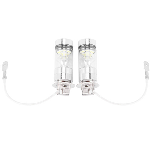 Lampadina DRL da 2 Pezzi 6000K LED Bianco H3 100W 2323 1