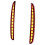 2Pcs For   Hatchback 2016 2017 2018 Multi-Function Led Rear Bumper Light Rear Fog Lamp Auto Bulb Brake Light Reflector(3 Functions) 1