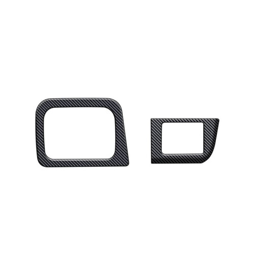 Car ETC Trim Frame Headlight Adjustment Trim Frame ESP Button Trim Frame for  N-BOX 2024 RHD Carbon Fiber
