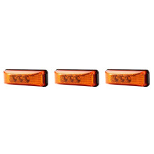 3X 3 LED 3.9Inch Car Truck Side Light Tail Rear Lamps Indicator 10-24V for Trailer Rv Boat Lorry