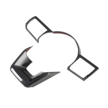 For Rogue X-Trail 2021 2022 2023 Steering Wheel Panel Frame Cover Trim Interior Accessories (ABS Carbon Fiber)