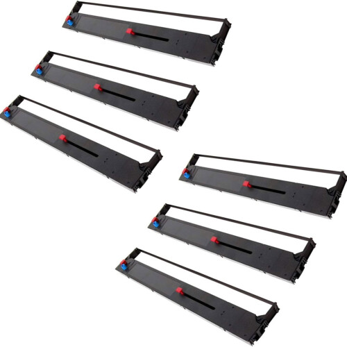 Pack of 6 Printer Ribbon Cartridge Replacement For