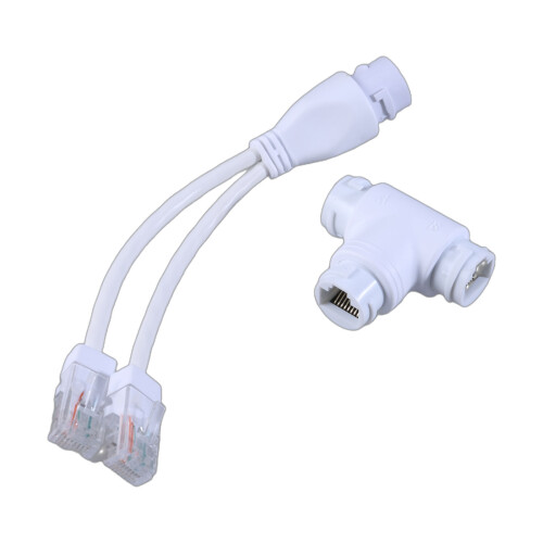 POE Splitters RJ45 2-in-1 Networking Cabling Connectors for