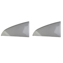 2X Dashboard Center Panel Trim Cover Triangle ICC Unit für Falcon BA BF 2002-2011 1027234 04428A1 Grau