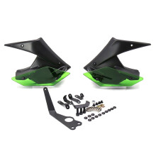 Motorcycle Side Downforce Spoilers Winglet Fixed Wing Fairing Wing for Z 900 Z900 2020-2025+ Green & Black