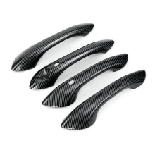 Car Exterior Door Handle Cover Trim for  Trax Seeker 2023 2024 Accessories (ABS Carbon Fiber)