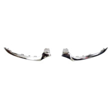Left & Right Front Bumper Lip Spoiler Chrome Trim for C Class W205 C180 C200 A2058851374 A2058851474