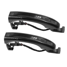 2pcs Car Black Sensor Exterior Door Handle W/Key Button for Q7 2007-2015 4L0837205A 4L0837207A 4L0 837 205B
