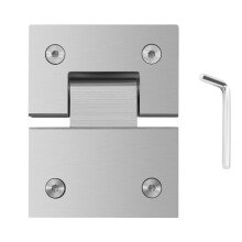 Heavy Duty 180 Degree Glass Door Cabinet Showcase Cabinet Clip Glass Shower Door Hinge Replacement Parts Stainless Steel Polished