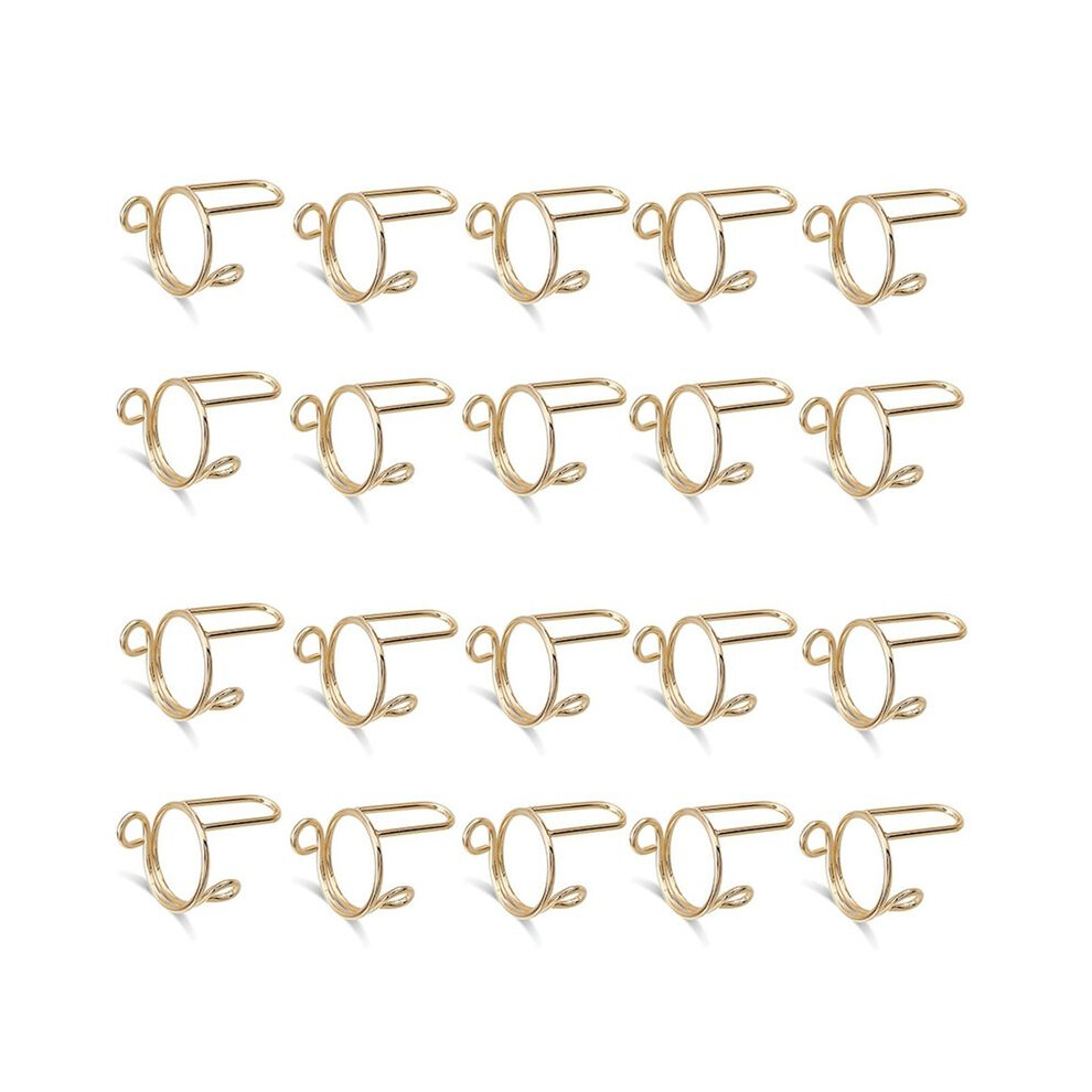 Torribaly 20 Pieces Sets Thin Nail Rings For Ladys Daily Fingertip Protective Cover Trendy Ring Jewelry Gift To Girlfriend Gold