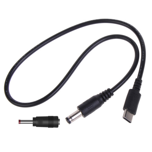 Cordon d'alimentation de type C vers DC5,5x2,1 mm 3,5x1,35 mm-9V