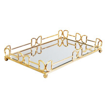 Plateau de service de styles antiques pour bougie de-Rectangle