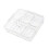 Divided Tray with Lid Plastic Large 9