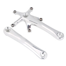 Vevparti i aluminiumlegering, högkvalitativ cykelersättning, lätt, ihålig design, vänster och höger vevparti för hopfällbara mountainbikes,