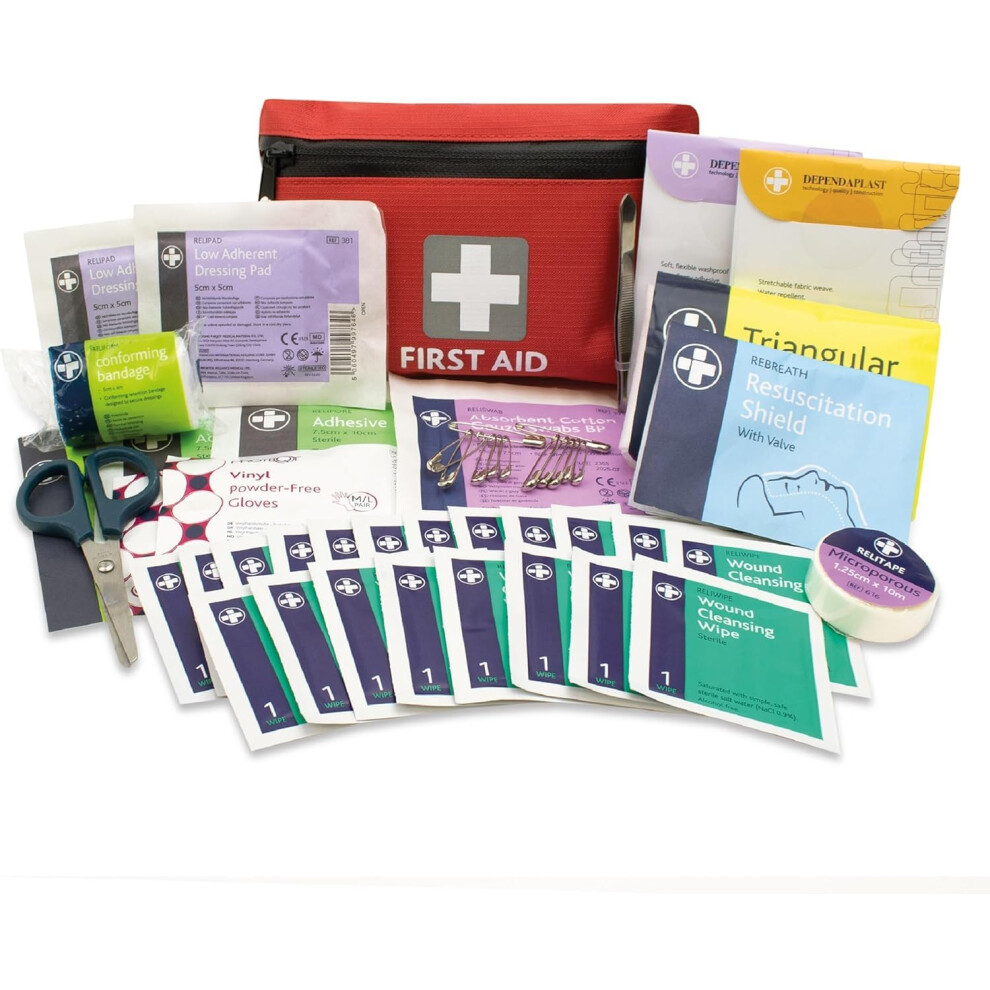 Photos - First Aid Kit Lewis-Plast Premium 92 Piece  - Safety Essentials for Travel, Car,