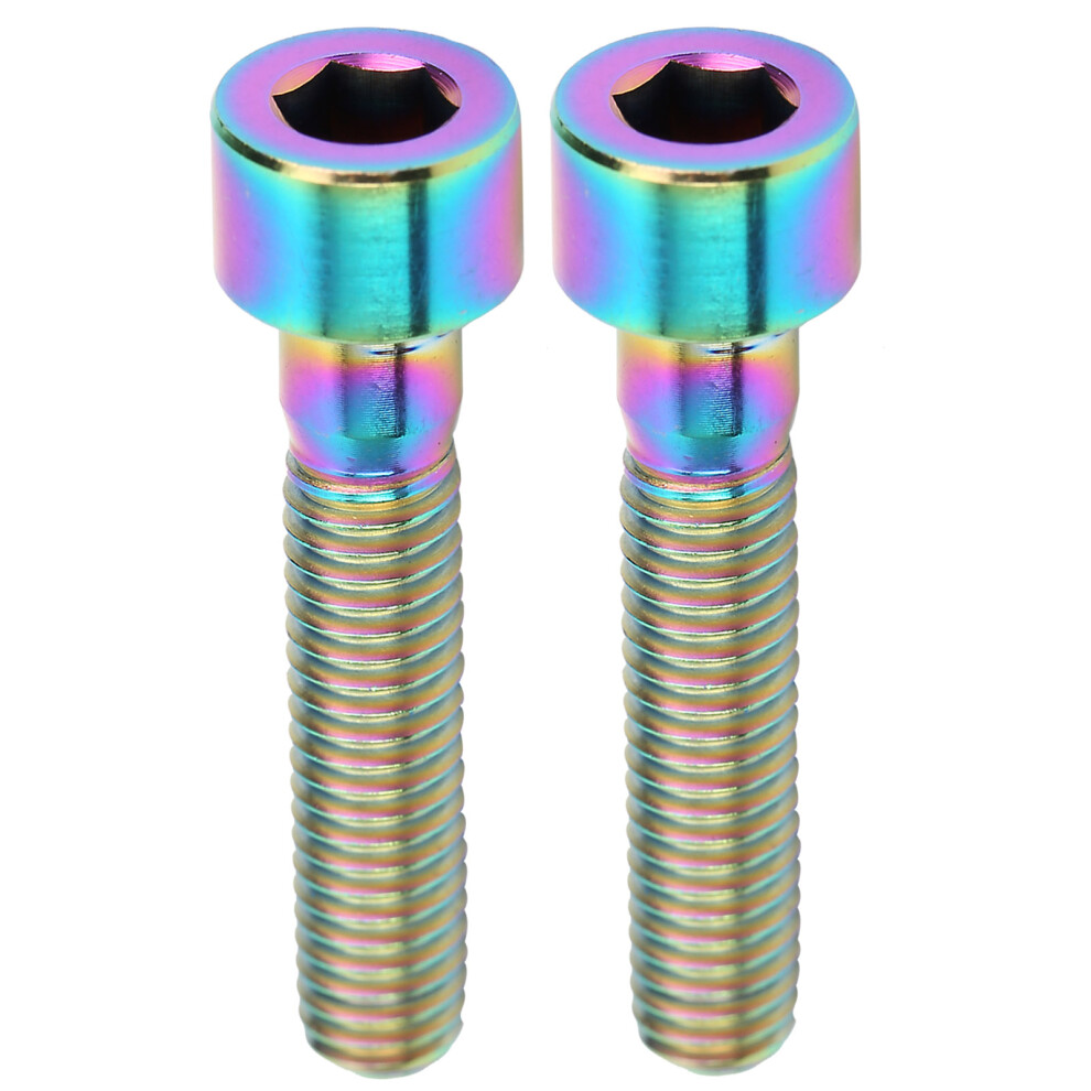 Stem Bolt For Bicycle Headset, Titanium Alloy M6 Thread Fastener With High Strength And Corrosion Resistance, Hex Socket Allen Bolt For Road Bike And 9399812615948