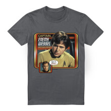 (4XL, Charcoal) Star Trek Mens Enemy Wessel T-Shirt