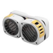 Ventilateur suspendu pour cou, 3 vitesses, rechargeable Type C, portable, blanc