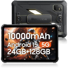 Blackview Active 7 Tablet Infrangibile 11 Pollici, Tablet Android 4G 15,24Go RAM 128Go, IP68 IP69K, Visione Notturna/Lampada da Campeggio