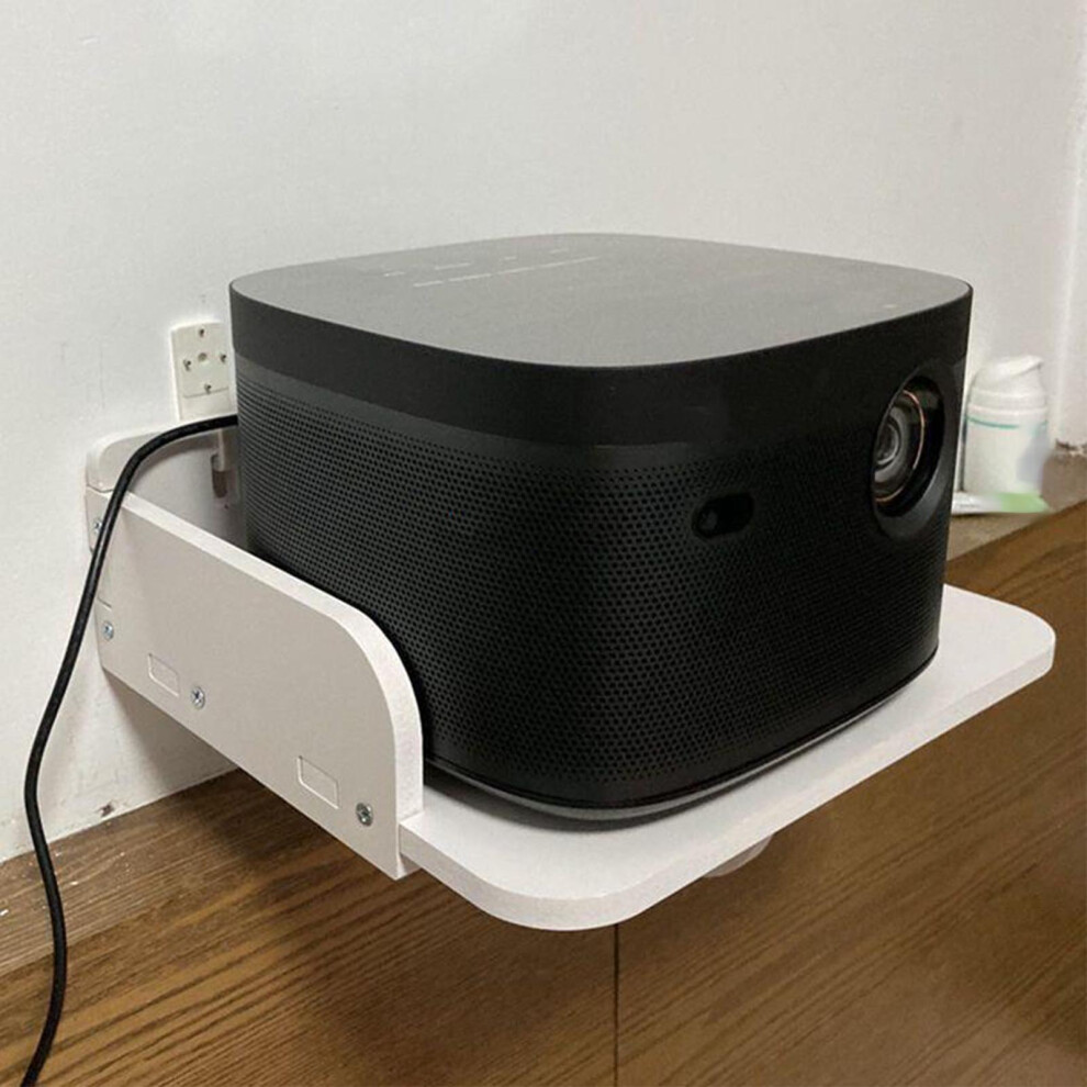 Wall Mount Projector Shelf Rack - Space Saving Decorative Storage For Bedroom & Office 4211387380654