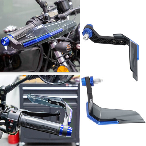 22mm Motorcycle Handguard Blue Aluminium