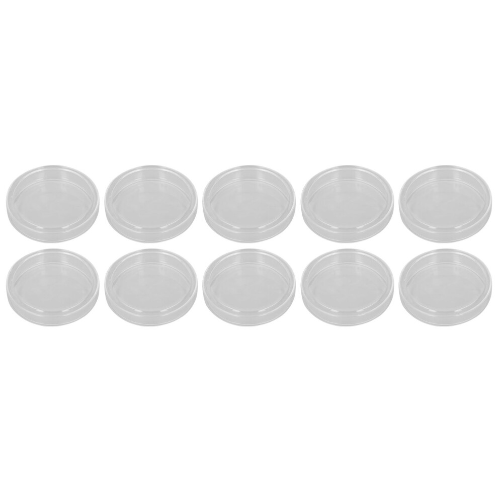 10 Glass Petri Dishes with Lids for Bioresearch