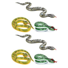 6PCS PVC Inflatable Pool Snake for False Inflatable Snakes for Garden Props to Scare Birds Squirrels