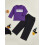 (5-6 Years, Dark Purple) Στολή νήπια με κέντημα αράχνης και φούτερ μακρυμάνικο 7