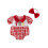 (0-3 Months, Red) Completo estivo per 2 pezzi. 1