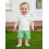 (12-18 Months, White) Καλοκαιρινή στολή για καρό σορτς 6