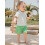 (12-18 Months, White) Καλοκαιρινή στολή για καρό σορτς 5