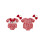 (0-3 Months, Red) Completo estivo per 2 pezzi. 2