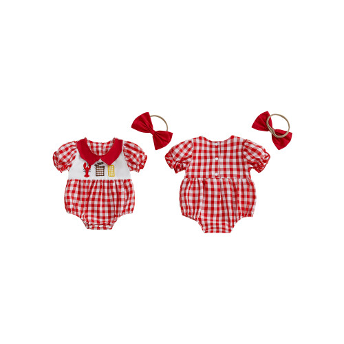 (0-3 Months, Red) Completo estivo per 2 pezzi. 1