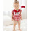 (0-3 Months, Red) Completo estivo per 2 pezzi. 5