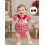 (0-3 Months, Red) Completo estivo per 2 pezzi. 3