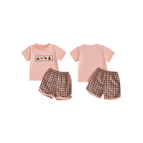 (0-3 Months, Pink) Completo per bambina 2 pezzi. 1