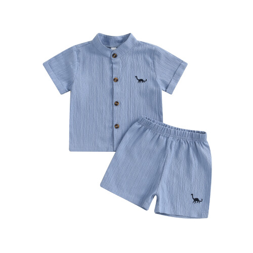 (9-12 Months, Blue) Καλοκαιρινά ρούχα μωρών και σορτσάκι.