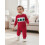 (12-18 Months, Red) Vánoční oblečení pro elastickým pasem 8