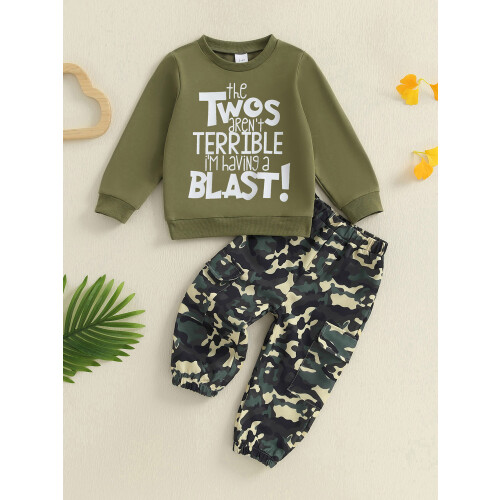 (2-3 Years, Beige) Conjunto de 2 de otoño. 2