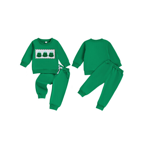 (2-3 Years, Green) Vánoční oblečení pro elastickým pasem 1